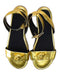 A Gold Sandals from Young Versace in size 12Y for girl. (Back View)