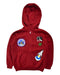 A Red Zippered Sweatshirts from Dolce & Gabbana in size 4T for neutral. (Front View)