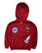 A Red Zippered Sweatshirts from Dolce & Gabbana in size 4T for neutral. (Front View)