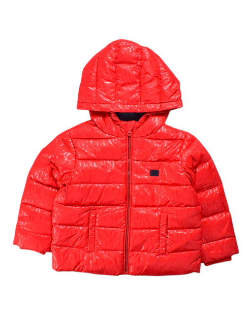 A Red Puffer/Quilted Coats & Outerwear from Emporio Armani in size 3T for neutral. (Front View)