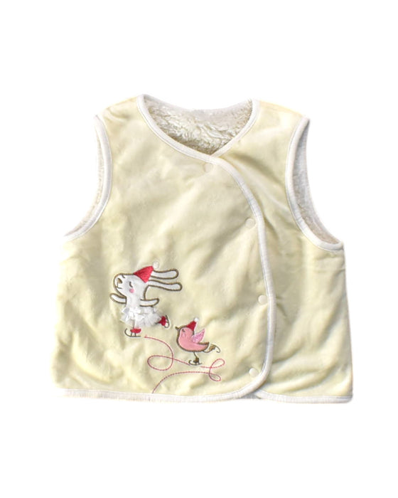 A Yellow Outerwear Vests from Chickeeduck in size 18-24M for girl. (Front View)