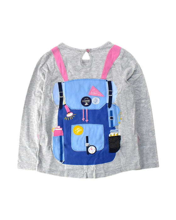 A Grey Long Sleeve Tops from Joules in size 6T for girl. (Back View)