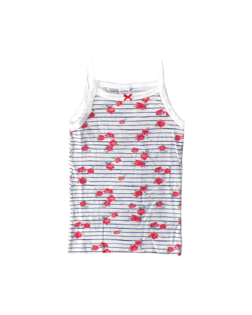 A Multicolour Sleeveless Tops from Petit Bateau in size 6T for girl. (Front View)