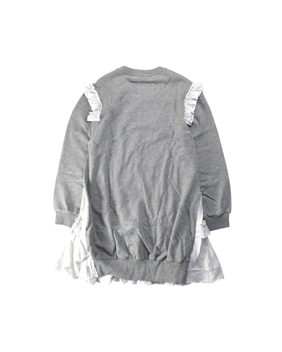 A Grey Long Sleeve Dresses from Maison Margiela in size 10Y for girl. (Back View)