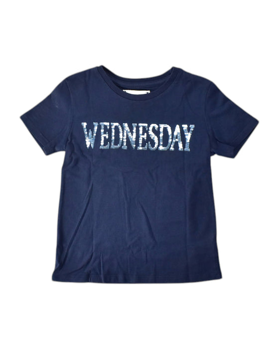 A Navy Short Sleeve T Shirts from Alberta Ferretti in size 6T for girl. (Front View)