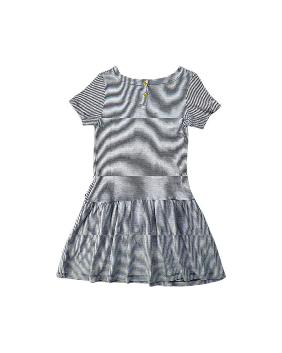 A Grey Short Sleeve Dresses from Petit Bateau in size 8Y for girl. (Back View)