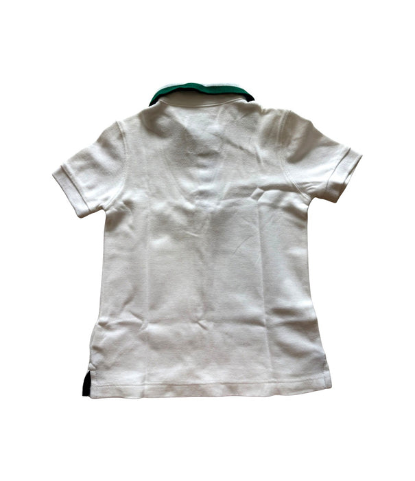 A White Short Sleeve Polos from Gingersnaps in size 4T for boy. (Back View)