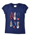 A Navy Short Sleeve Tops from J by Jasper Conran in size 8Y for girl. (Front View)