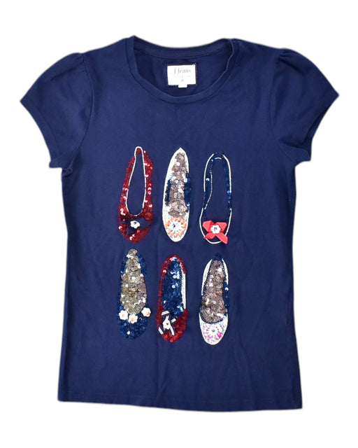 A Navy Short Sleeve Tops from J by Jasper Conran in size 8Y for girl. (Front View)