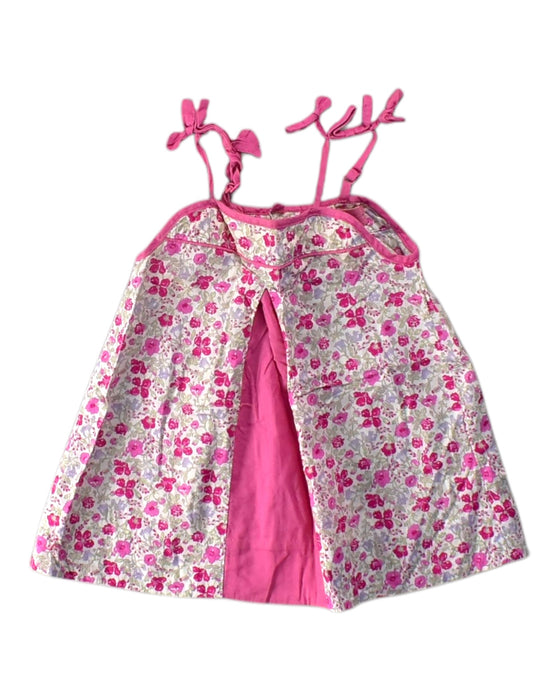 A Pink Sleeveless Dresses from Chateau de Sable in size 6-12M for girl. (Front View)