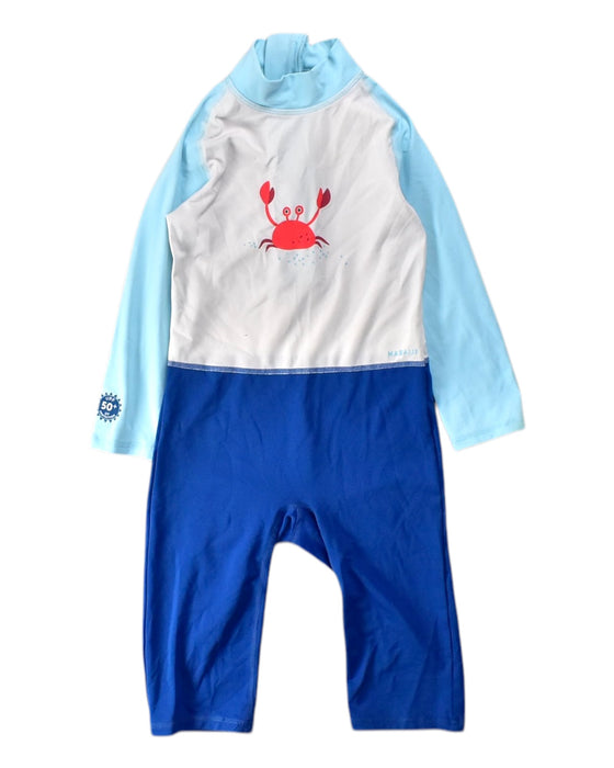 A Blue Rash Guards from Nabaiji in size 12-18M for boy. (Front View)