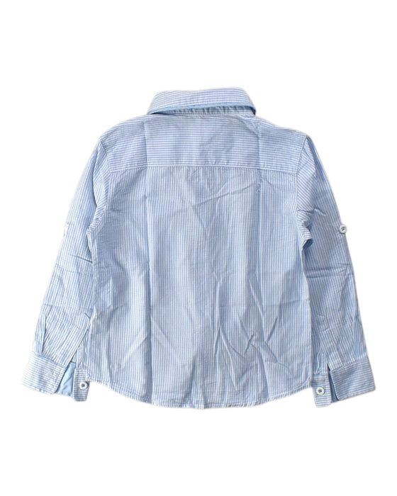 A Blue Long Sleeve Shirts from bloomB in size 3T for boy. (Back View)
