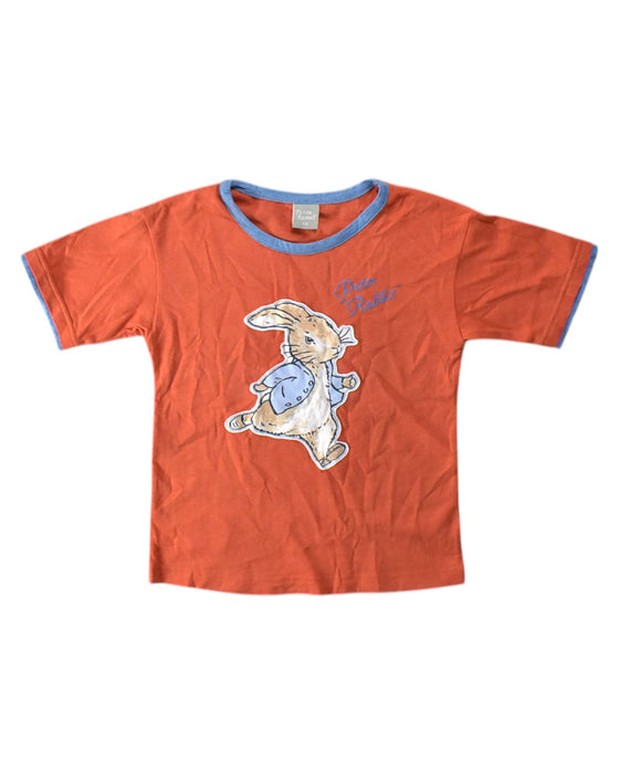 A Orange Short Sleeve T Shirts from Peter Rabbit in size 6T for boy. (Front View)