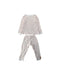 A Ivory Pyjama Sets from Petit Bateau in size 4T for girl. (Back View)
