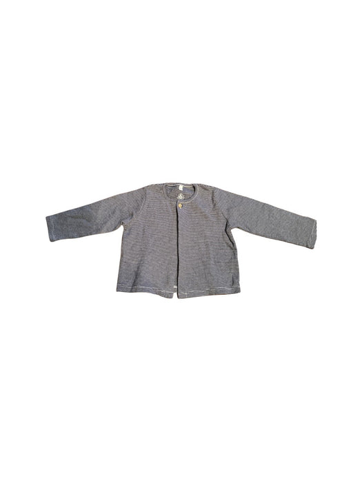 A Grey Lightweight Jackets from Petit Bateau in size 18-24M for neutral. (Front View)