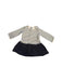 A Navy Long Sleeve Dresses from Petit Bateau in size 12-18M for girl. (Front View)