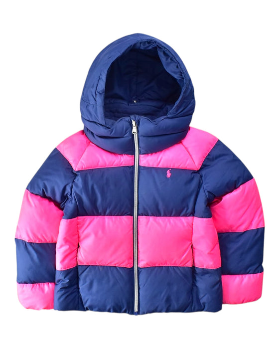 A Navy Puffer/Quilted Coats & Outerwear from Polo Ralph Lauren in size 6T for girl. (Front View)