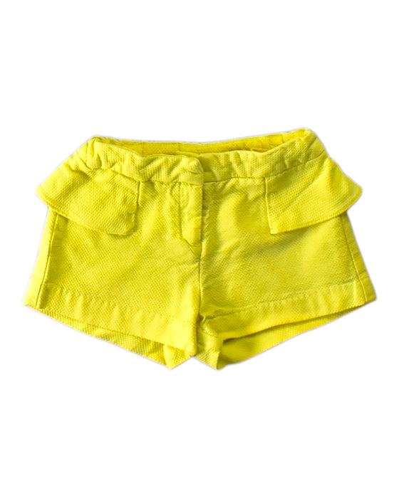 A Yellow Shorts from Jacadi in size 3T for girl. (Front View)