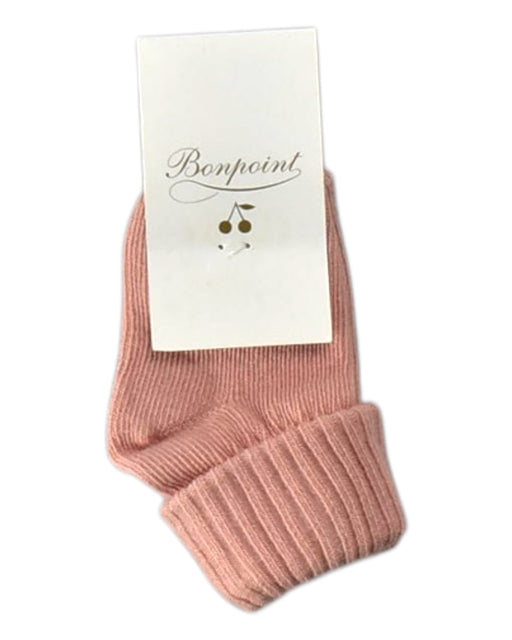 A Pink Socks from Bonpoint in size 3-6M for neutral. (Front View)