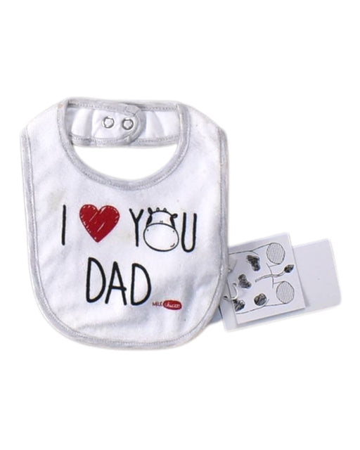 A White Bibs from Chicco in size O/S for neutral. (Front View)