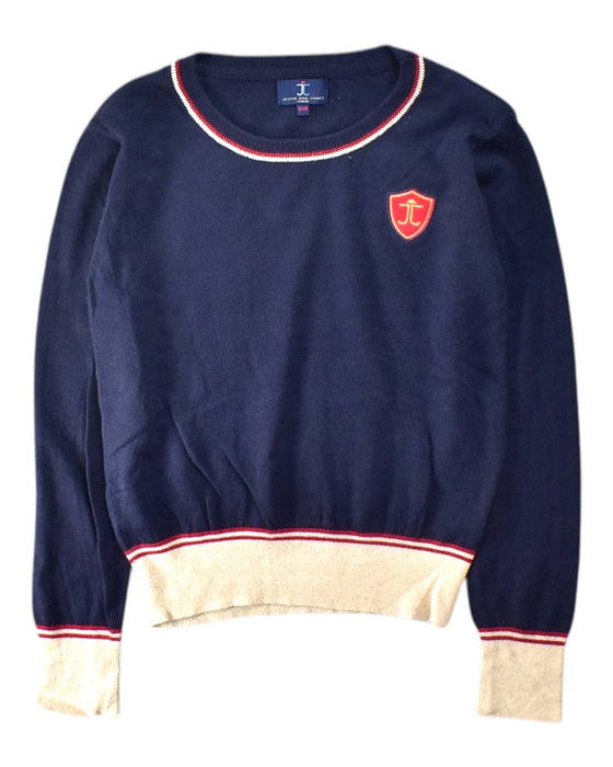 A Navy Knit Sweaters from Jessie and James in size 12Y for neutral. (Front View)