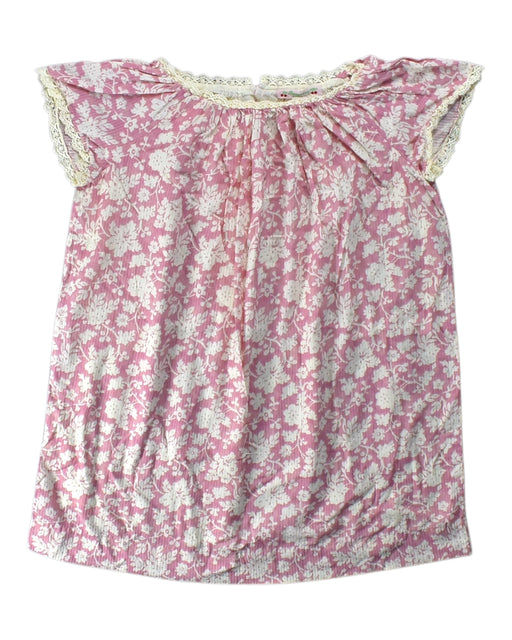 A Pink Sleeveless Tops from Bonpoint in size 8Y for girl. (Front View)
