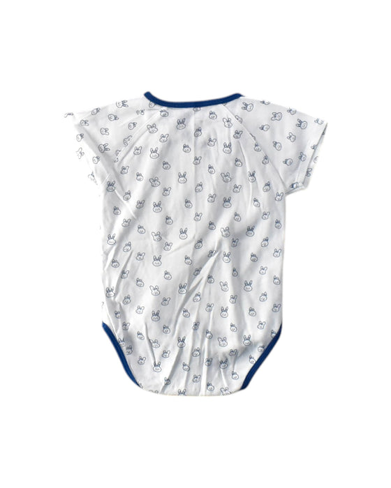 A White Short Sleeve Bodysuits from Chateau de Sable in size 12-18M for boy. (Back View)
