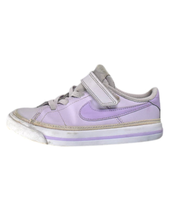 A Purple Sneakers from Nike in size 4T for girl. (Front View)