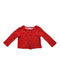 A Red Cardigans from Petit Bateau in size 3-6M for neutral. (Front View)