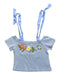 A Blue Sleeveless Tops from Gingersnaps in size 6T for girl. (Front View)