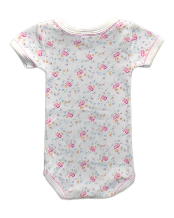 A White Short Sleeve Bodysuits from Petit Bateau in size 0-3M for neutral. (Back View)