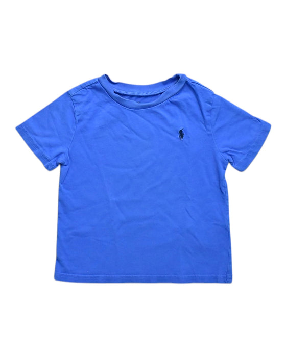 A Blue Short Sleeve T Shirts from Ralph Lauren in size 18-24M for boy. (Front View)