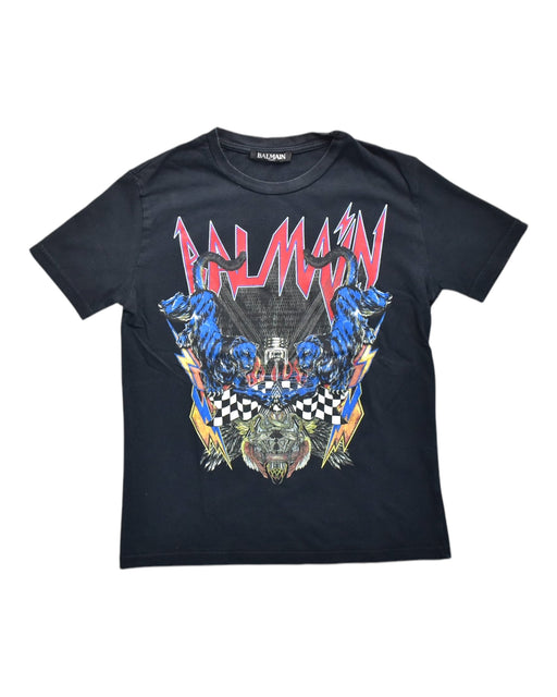 A Multicolour Short Sleeve T Shirts from Balmain in size 10Y for boy. (Front View)