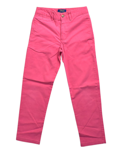 A Pink Casual Pants from Polo Ralph Lauren in size 8Y for girl. (Front View)