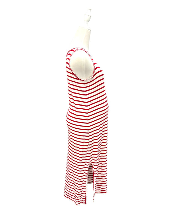 A Red Sleeveless Dresses from Petit Bateau in size XS for maternity. (Back View)