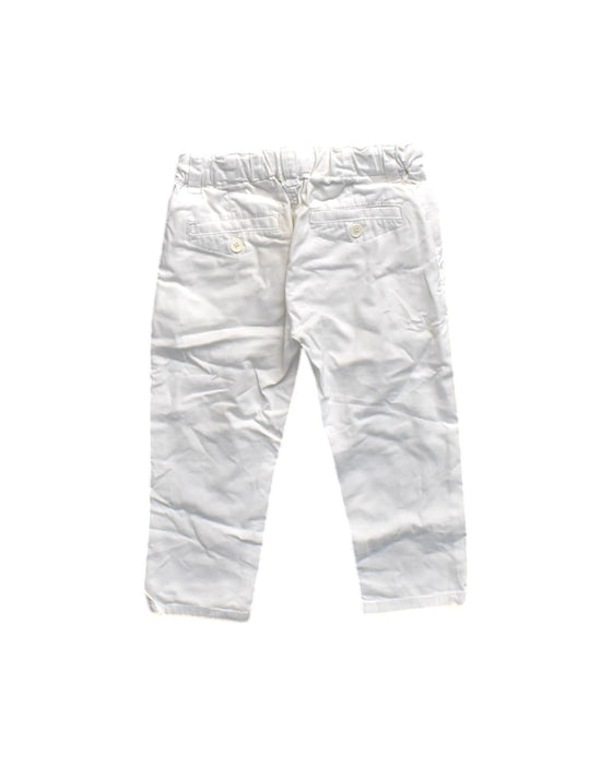 A White Casual Pants from Chateau de Sable in size 2T for neutral. (Back View)