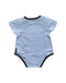 A Blue Short Sleeve Bodysuits from Armani Baby in size 0-3M for neutral. (Back View)