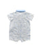 A Blue Short Sleeve Rompers from Armani Baby in size 3-6M for neutral. (Back View)