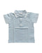 A Blue Short Sleeve Polos from Dolce & Gabbana in size 12-18M for boy. (Front View)