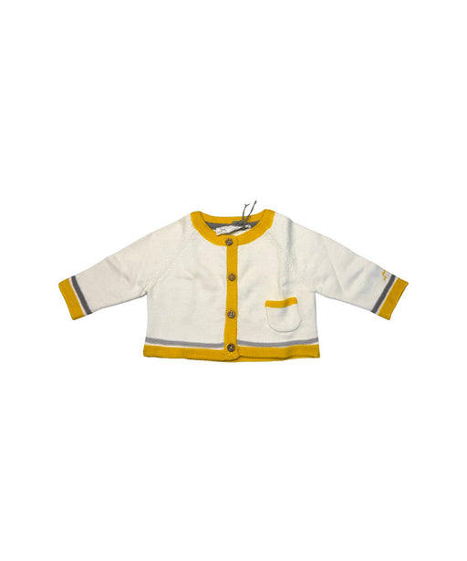 A White Cardigans from Château de Sable in size 3-6M for neutral. (Front View)