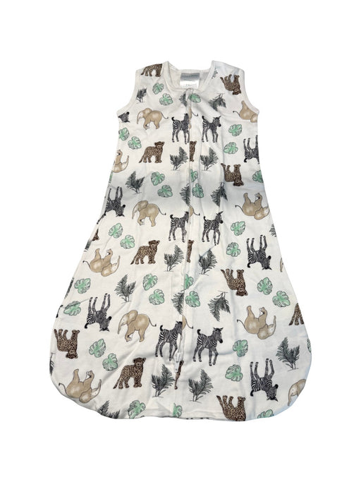 A White Sleepsacs from Aden & Anais in size 3-6M for neutral. (Front View)