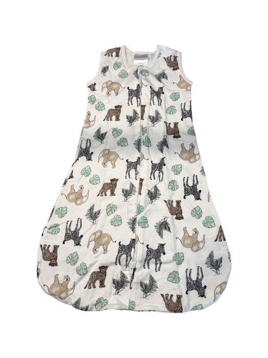 A White Sleepsacs from Aden & Anais in size 3-6M for neutral. (Front View)