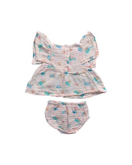 A Multicolour Shorts Sets from Angel Dear in size 3-6M for girl. (Back View)