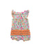 A Multicolour Sleeveless Rompers from RuffleButts in size 3-6M for girl. (Back View)