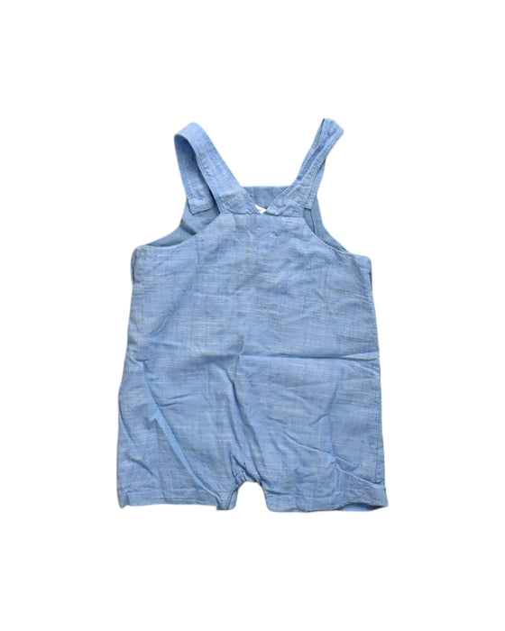A Blue Overall Shorts from Chateau de Sable in size 0-3M for neutral. (Back View)