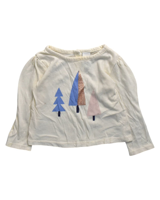 A White Long Sleeve Tops from Harper Canyon in size 12-18M for girl. (Front View)