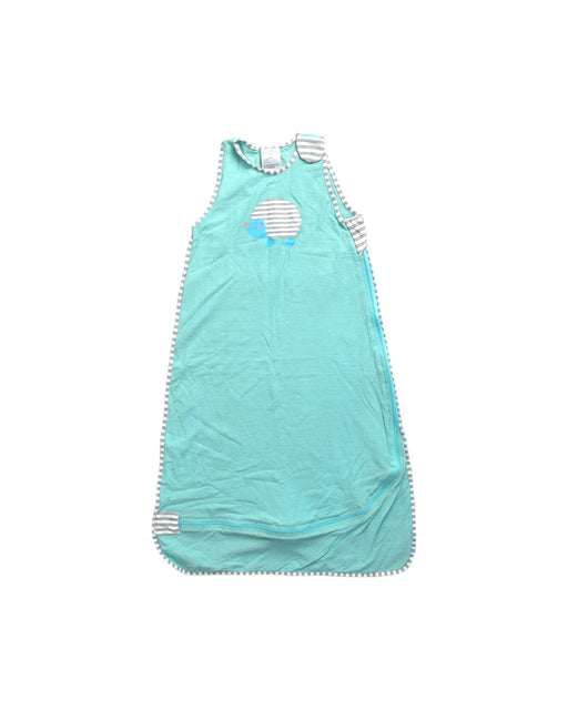 A Teal Sleepsacs from Nuzzlin Sleep Bag in size 3-6M for boy. (Front View)