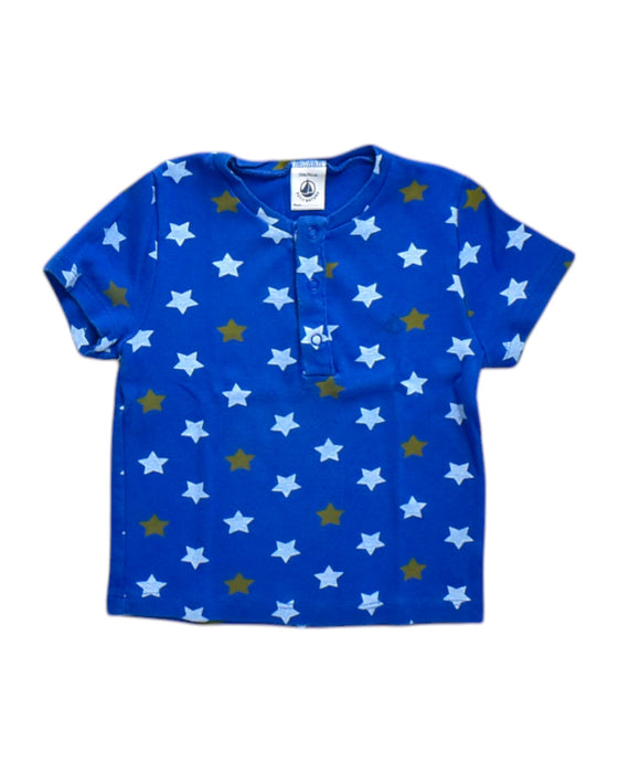 A Blue Short Sleeve Tops from Petit Bateau in size 18-24M for neutral. (Front View)