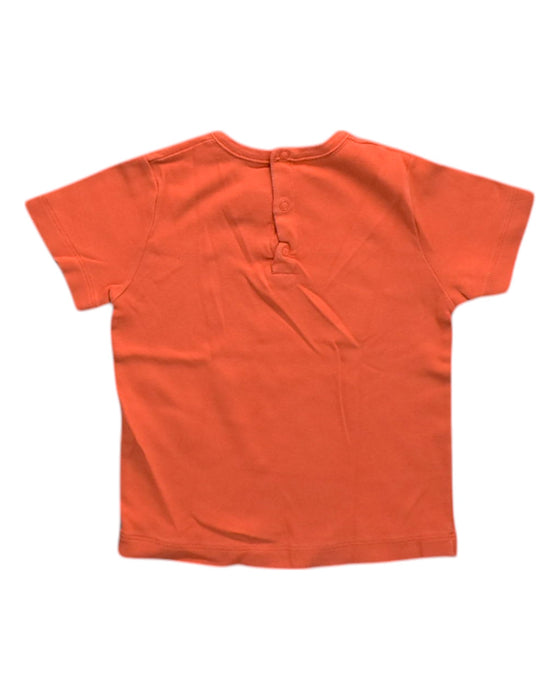 A Orange Short Sleeve T Shirts from Petit Bateau in size 18-24M for neutral. (Back View)
