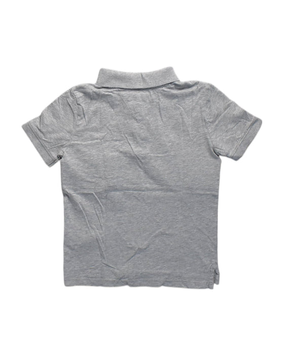 A Grey Short Sleeve Polos from Tommy Hilfiger in size 7Y for boy. (Back View)